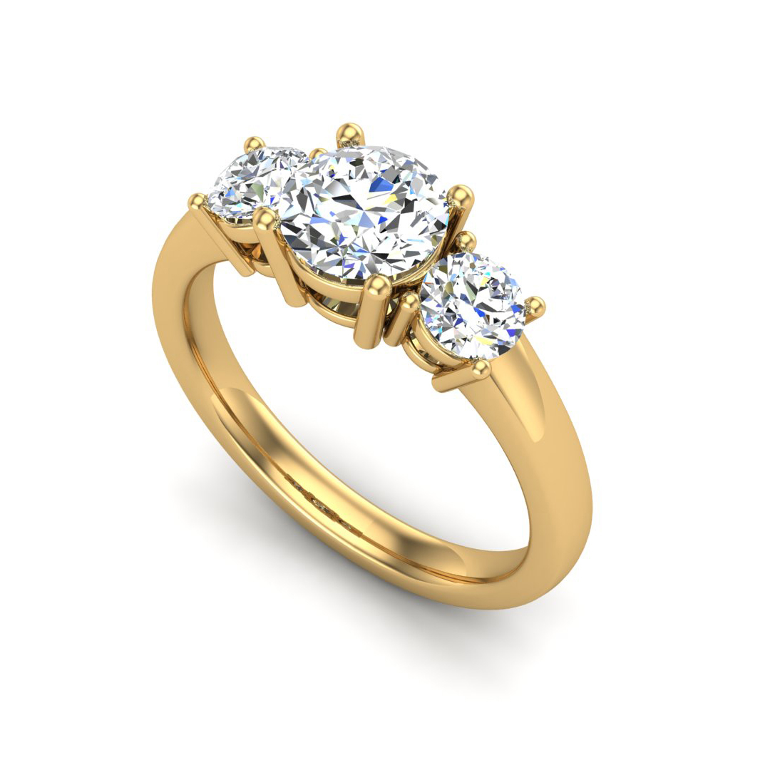 Eleanor Round Three-Stone